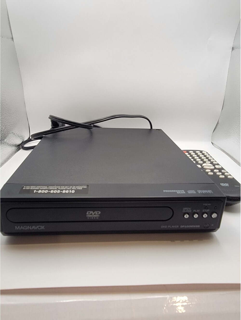 Magnavox DP100MW8B DVD Player CD Home Theater Black w/Remote - Tested Working